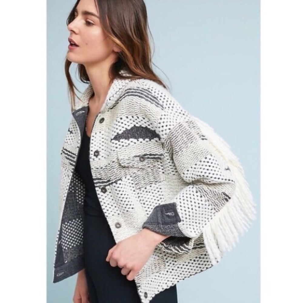 Levi’s fringe oversized jacket size 3 NWT